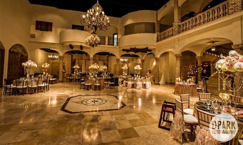 Ballroom Set for Reception at The Bell Tower on 34th